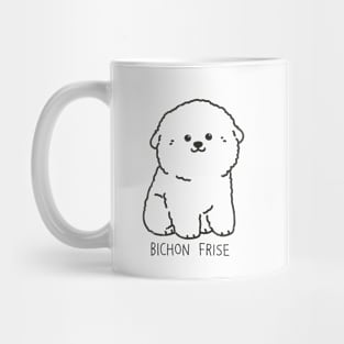 Textured Kawaii Bischon Frise Mug